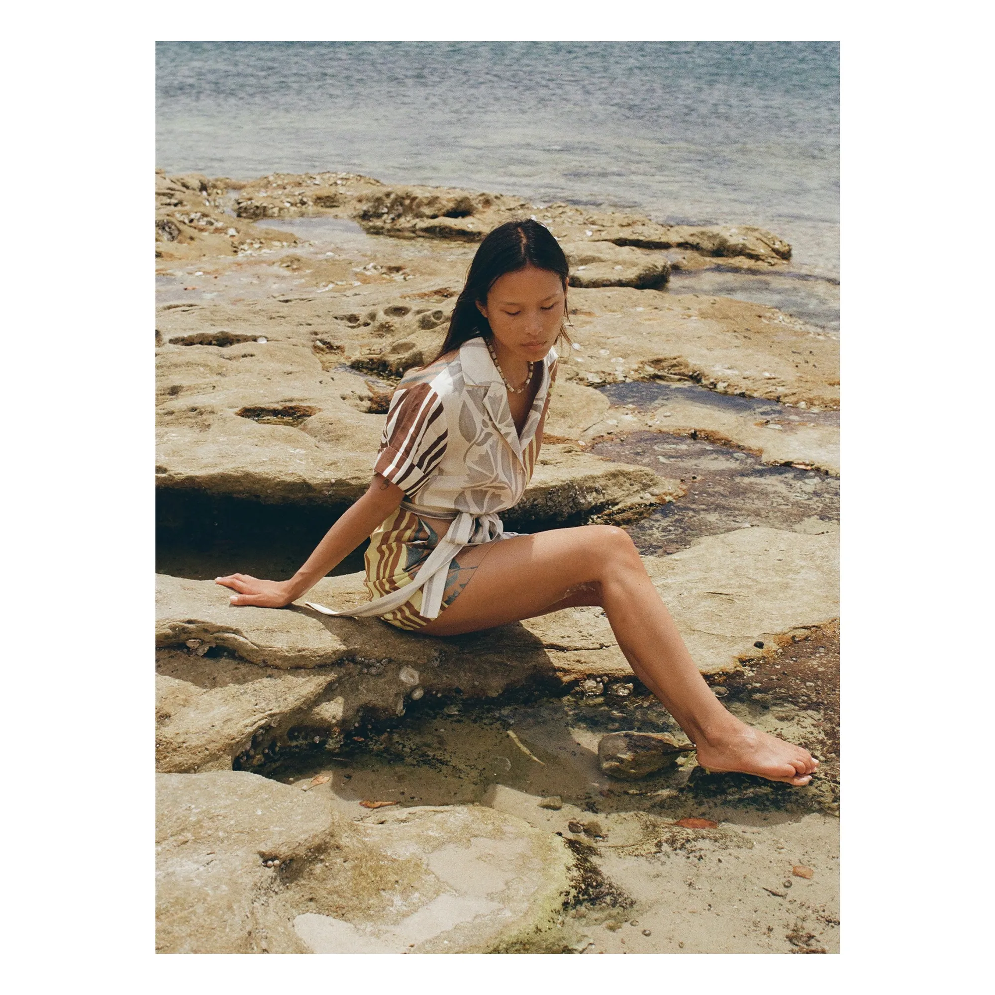 Robe Brodie Clove Lin | Ecru- Image produit n°7