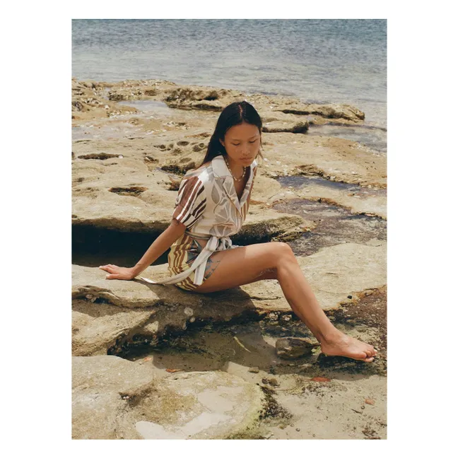 Robe Brodie Clove Lin | Ecru