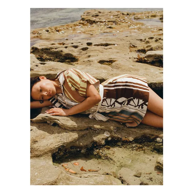 Robe Brodie Clove Lin | Ecru