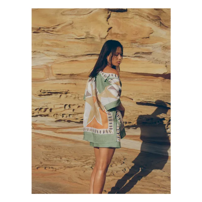 Margot Aster Camicia in lino | Verde acqua