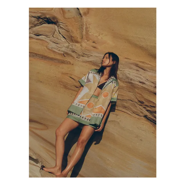 Margot Aster Camicia in lino | Verde acqua