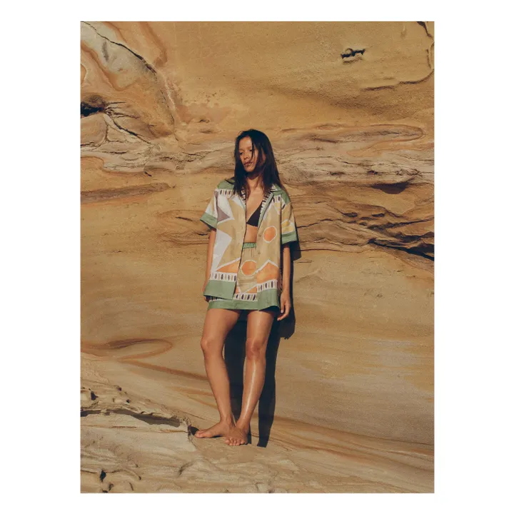 Chemise Margot Aster Lin | Vert d'eau- Image produit n°2