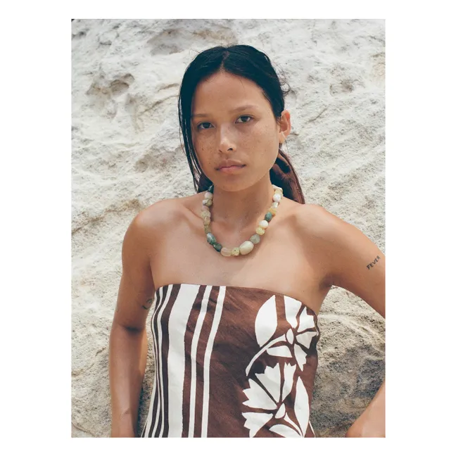 Robe Maeve Clove Coconut Lin | Marron