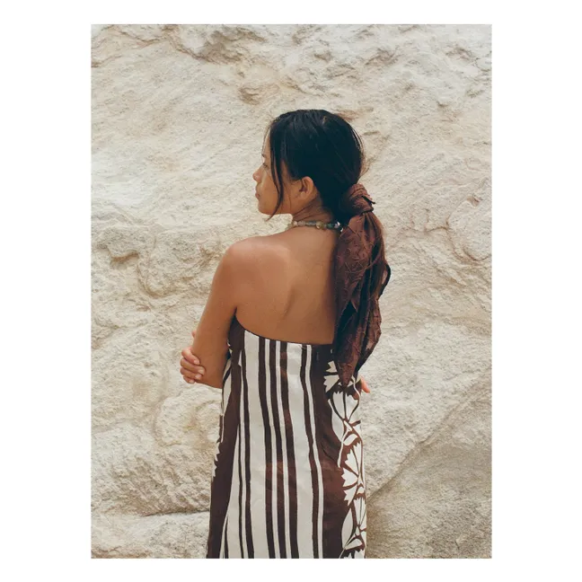 Vestido de lino Maeve Clove Coconut | Marrón