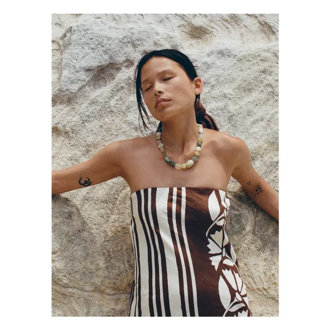 Vestido de lino Maeve Clove Coconut | Marrón
