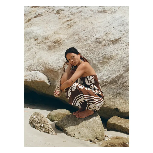 Robe Maeve Clove Coconut Lin | Marron