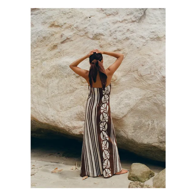 Vestido de lino Maeve Clove Coconut | Marrón