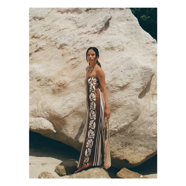 Vestido de lino Maeve Clove Coconut | Marrón
