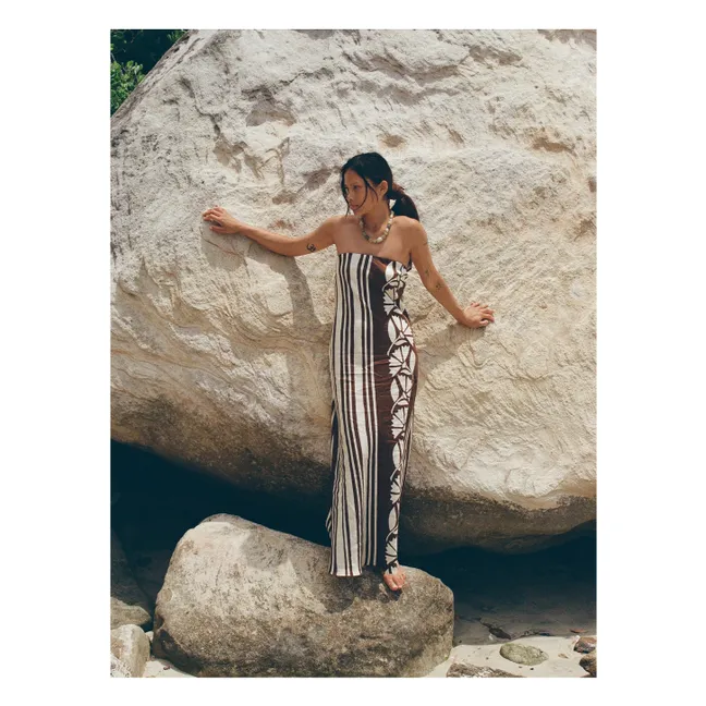 Vestido de lino Maeve Clove Coconut | Marrón