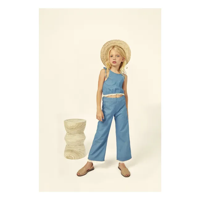 Top Aroa | Bleu jean