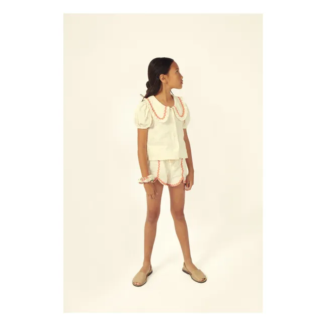 Blouse Althea Gaze de Coton Bio | Saumon