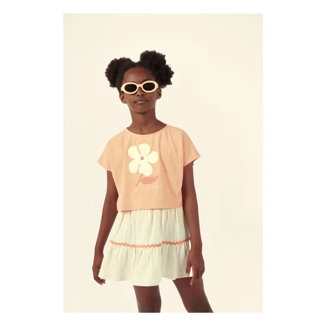 Jupe Althea Gaze de Coton Bio | Saumon