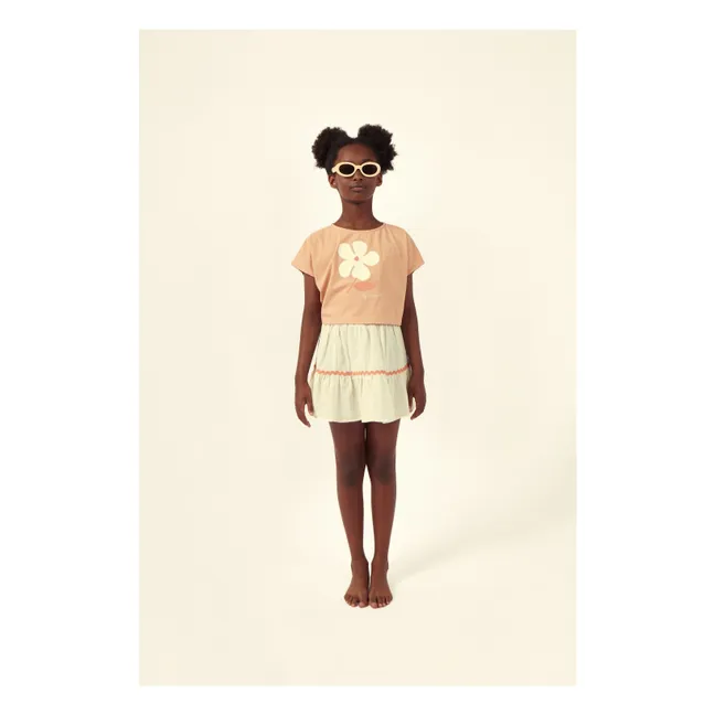 Jupe Althea Gaze de Coton Bio | Saumon