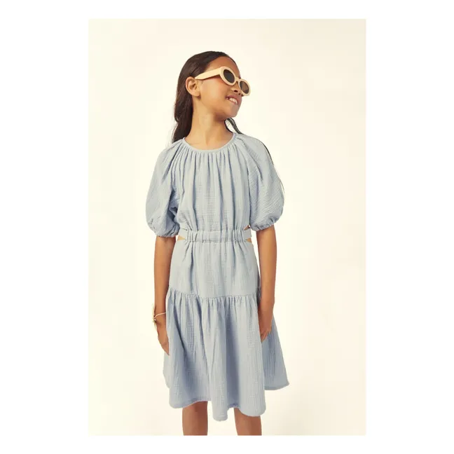 Robe Marine Gaze de Coton Bio | Bleu pâle