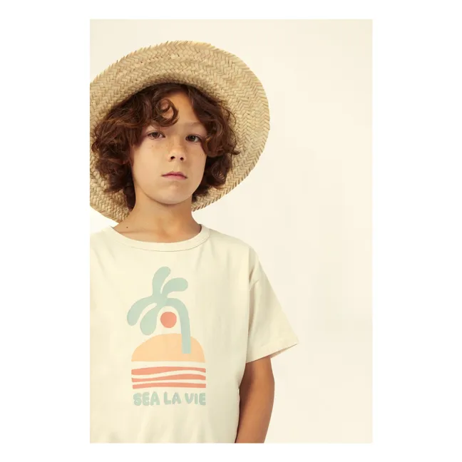 T-shirt Sea Palmier | Ecru