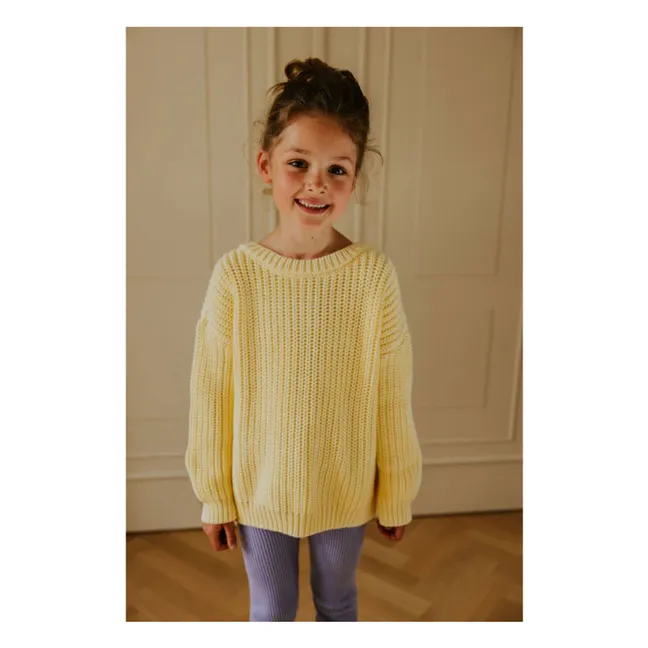 Pull Chunky Coton Bio | Jaune
