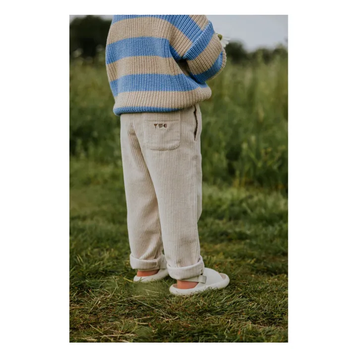 Pantalones de pana ecológica | Marfil- Imagen del producto n°3