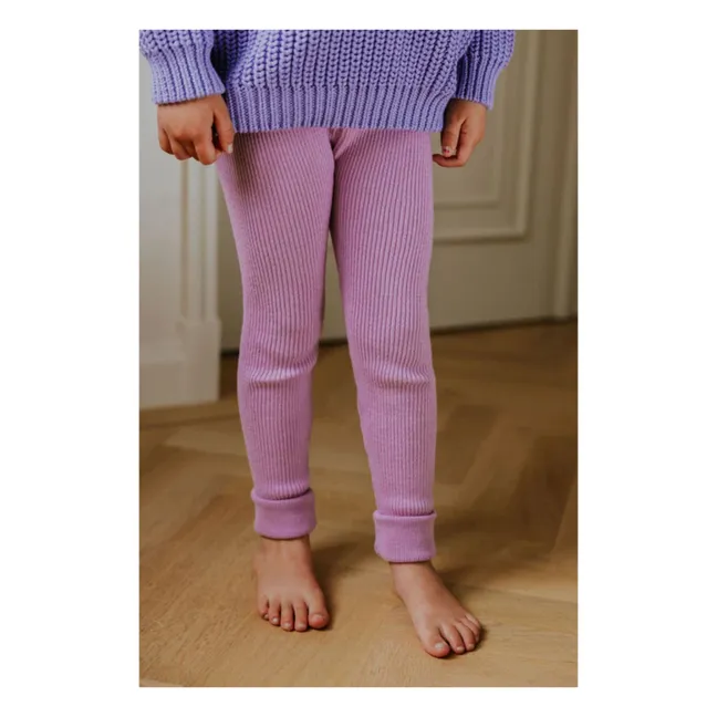 Leggings in maglia di cotone biologico | Glicine