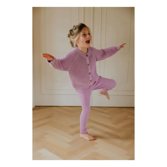 Leggings in maglia di cotone biologico | Glicine