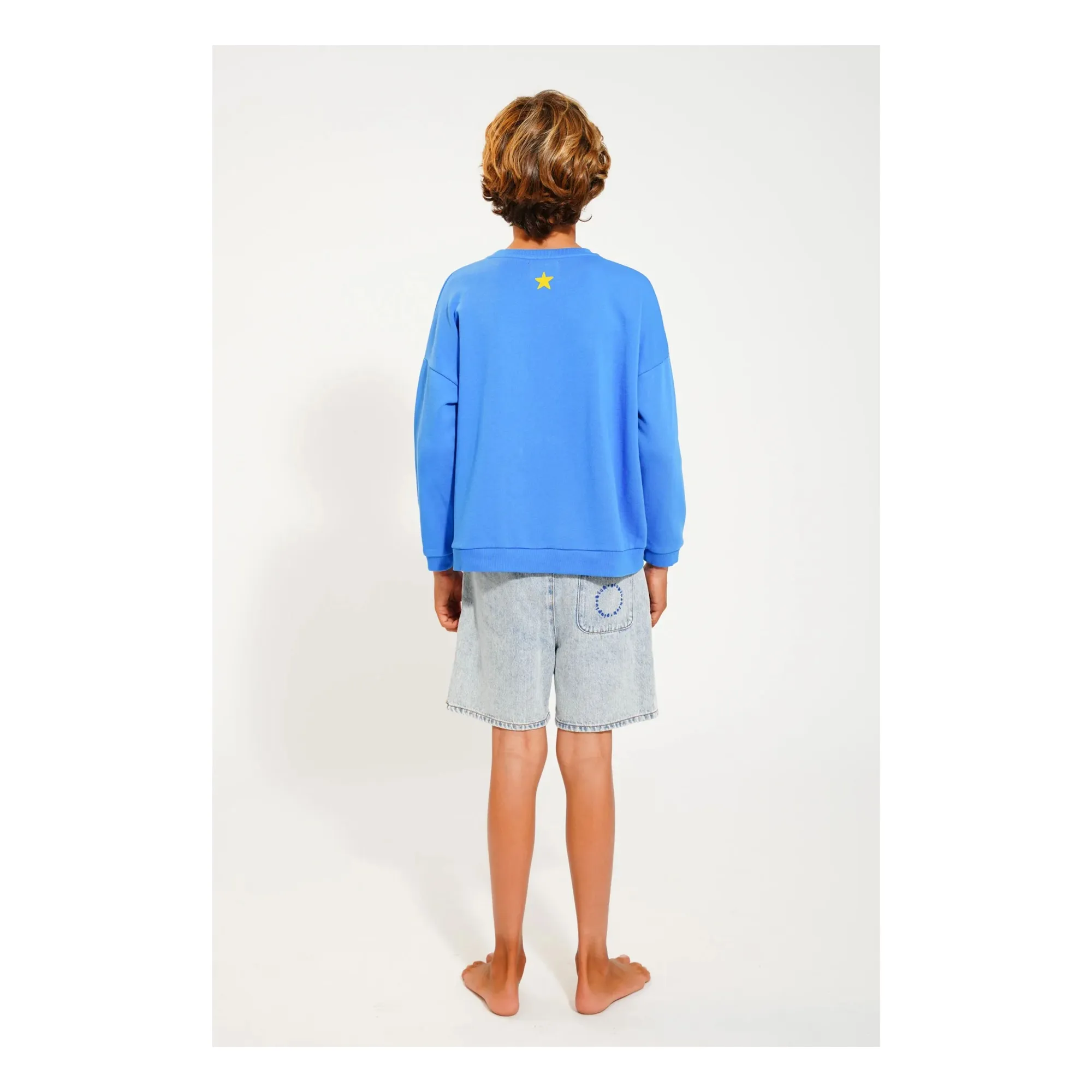 Fantastic organic cotton sweatshirt | Blue- Product image n°2