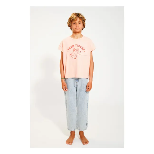 T-shirt Tiger | Rose pêche