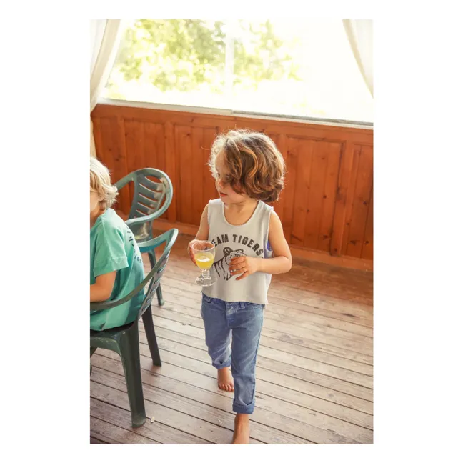 Tiger Tank Top  | Blassblau