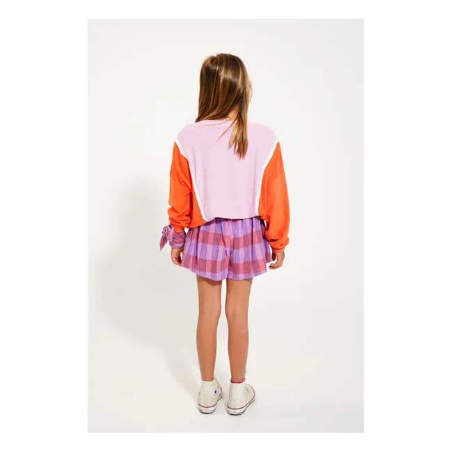 Bio-Frottee-Sweatshirt | Korallenfarben