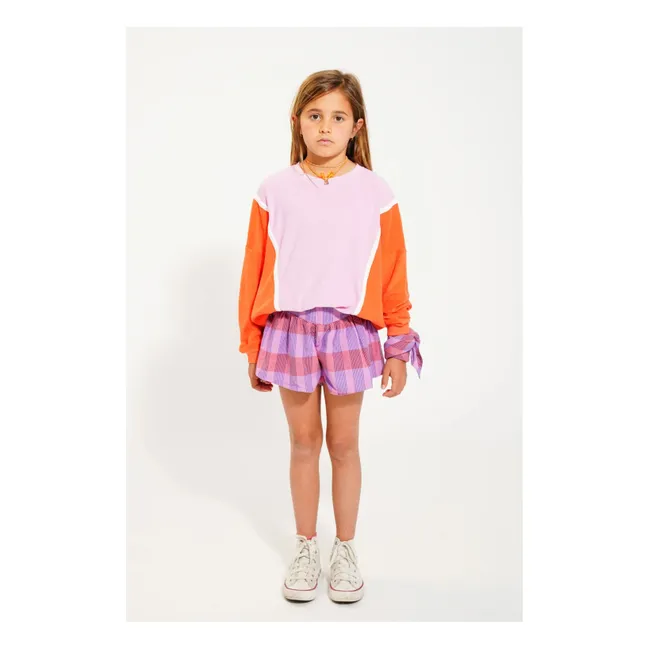 Bio-Frottee-Sweatshirt | Korallenfarben