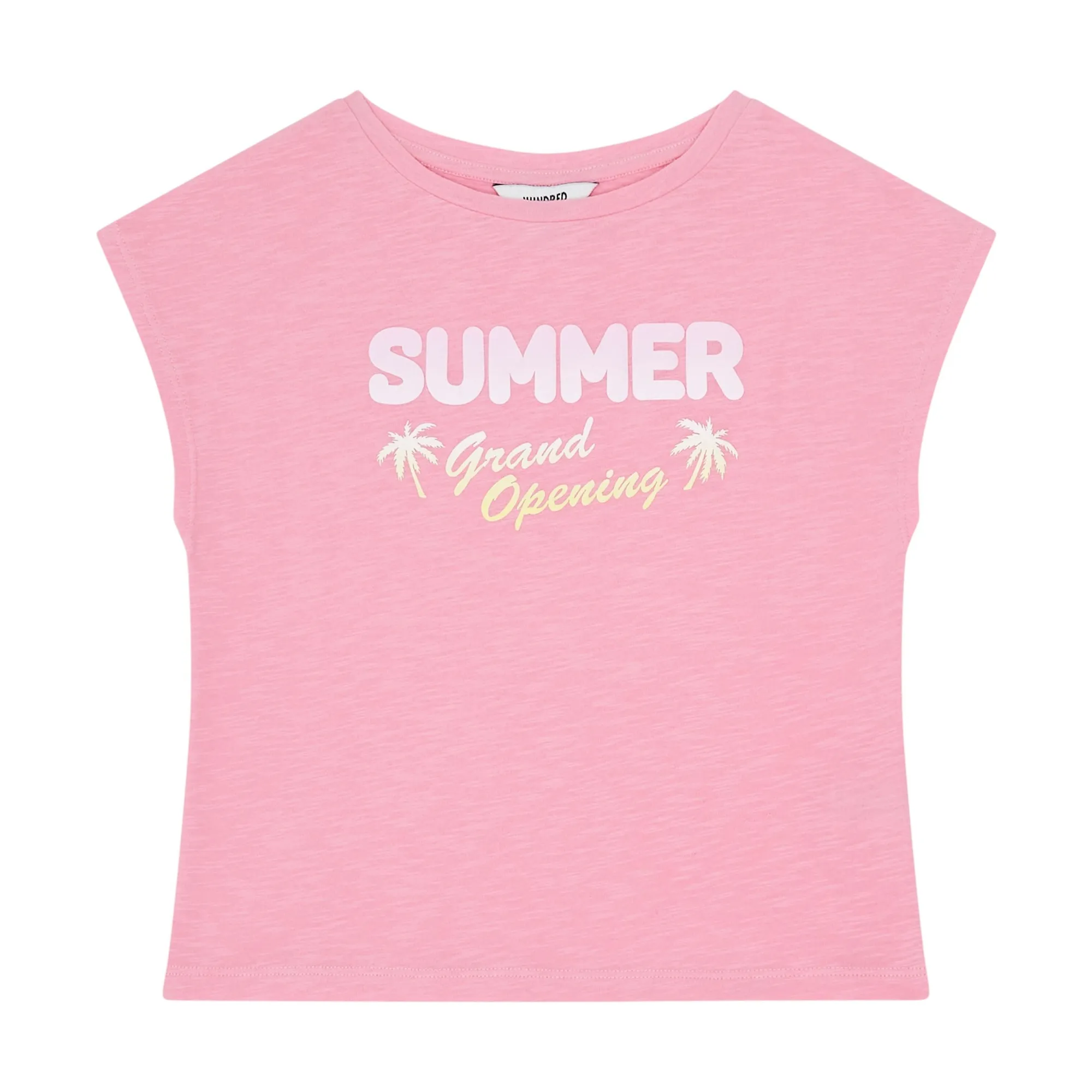 Hundred Pieces Pink Organic Cotton Short Sleeve T-Shirt