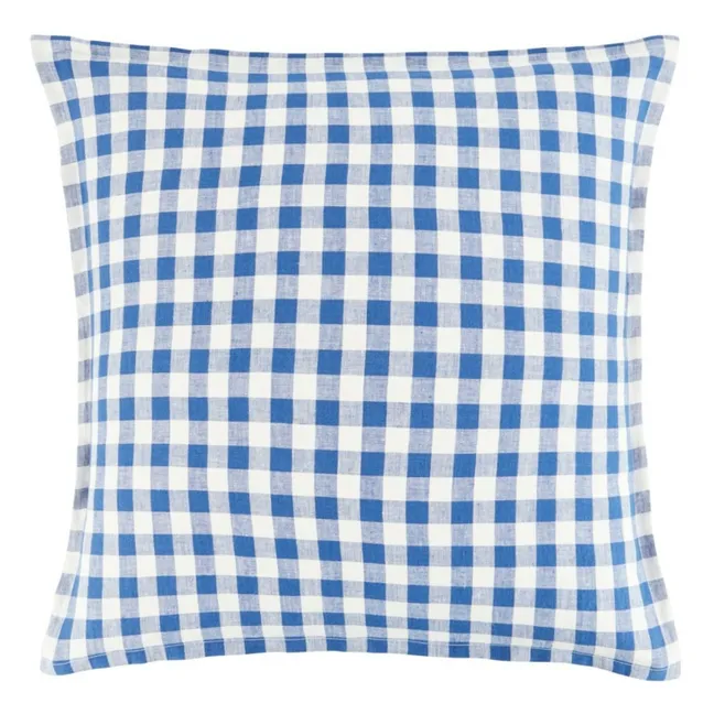 Federa di lino Vichy | Blu