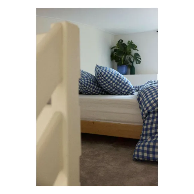 Federa di lino Vichy | Blu