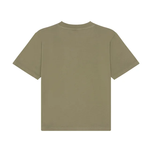 Camiseta de algodón ecológico | Verde militare claro