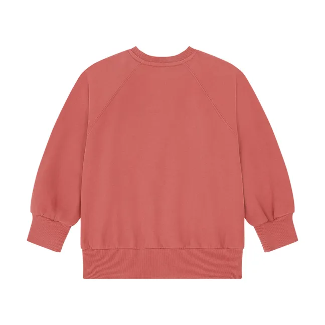 Sweatshirt aus Bio-Baumwolle | Mandarinenfarben