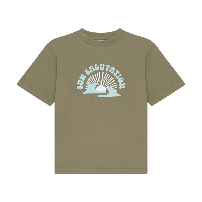 T-Shirt aus Bio-Baumwolle | Khaki clar
