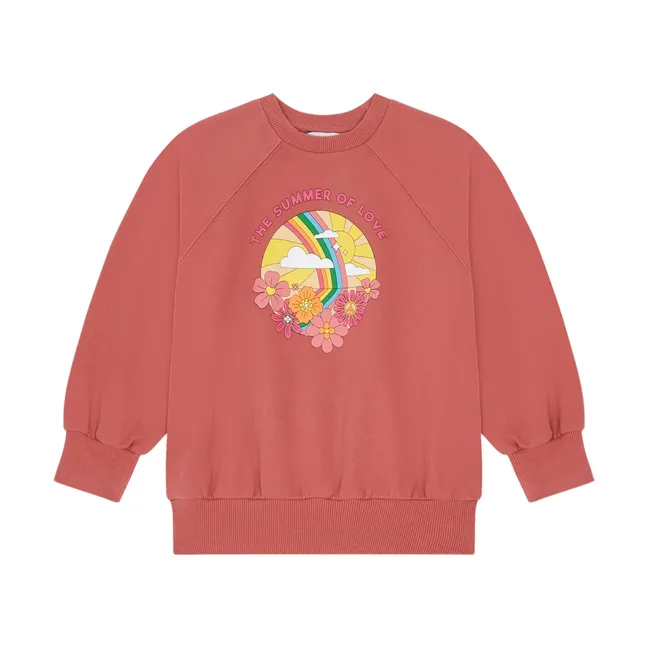 Sweatshirt aus Bio-Baumwolle | Mandarinenfarben