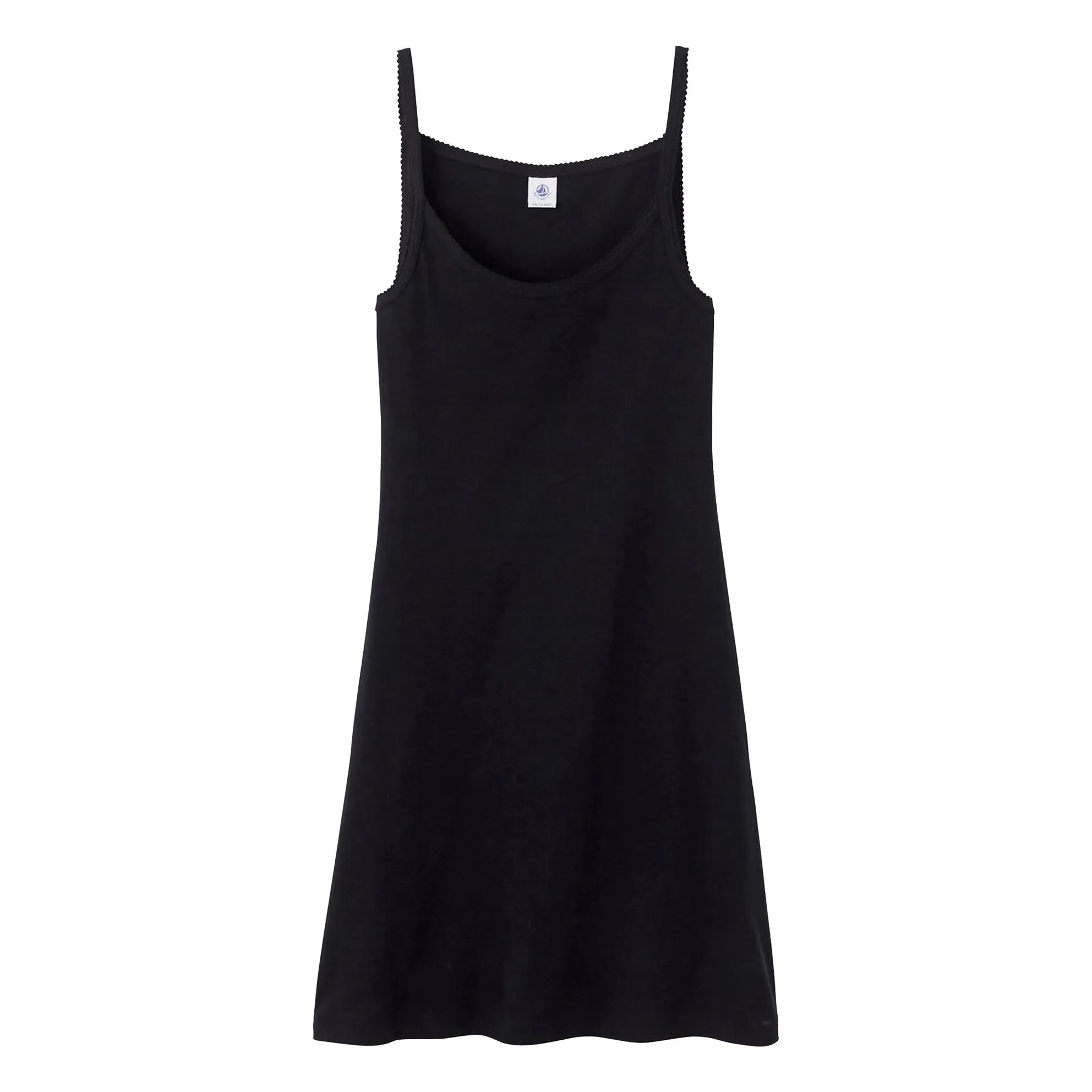 Petit Bateau Black Fusioni Organic Cotton Nightie