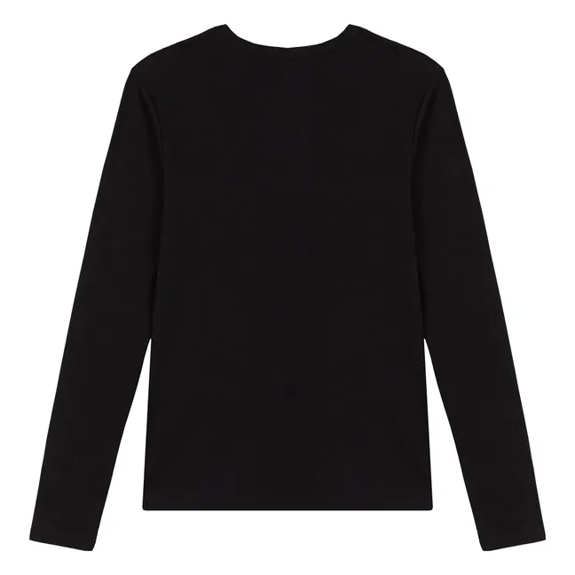 Camiseta de manga larga l'Iconique - Colección Mujer  | Negro