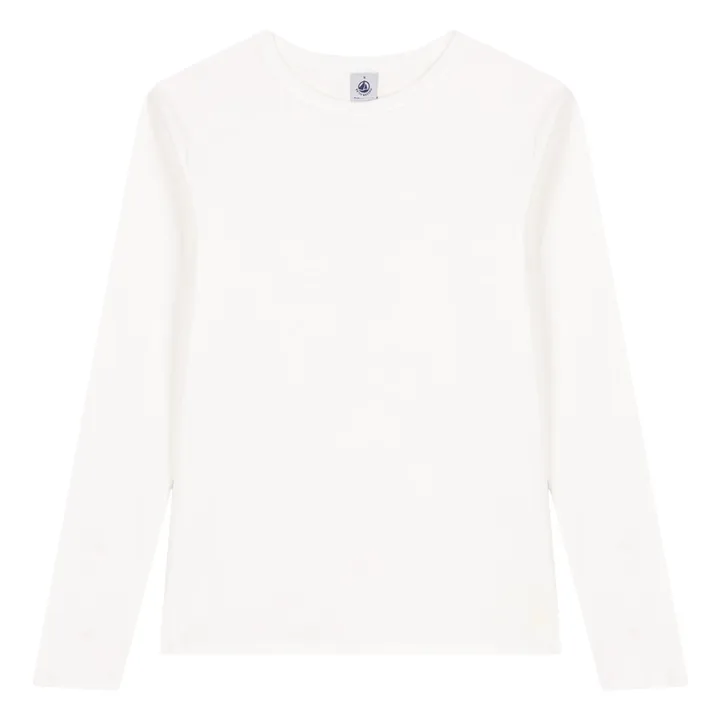 T-shirt l'Iconique Manches Longues - Collection Femme  | Blanc- Image produit n°0
