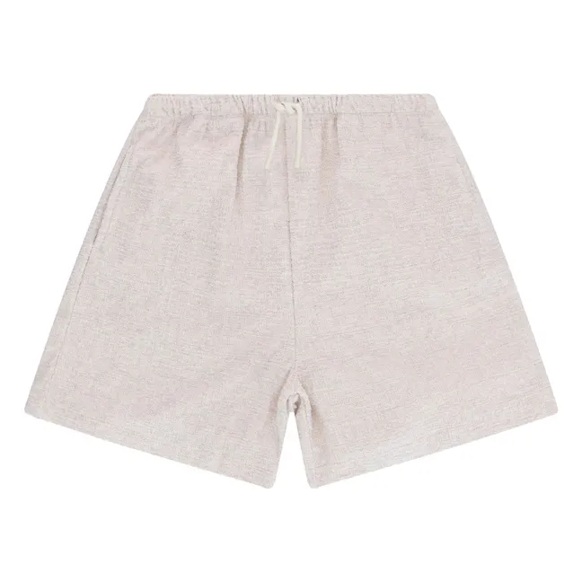 Pantalones cortos de viaje de rizo | Crudo
