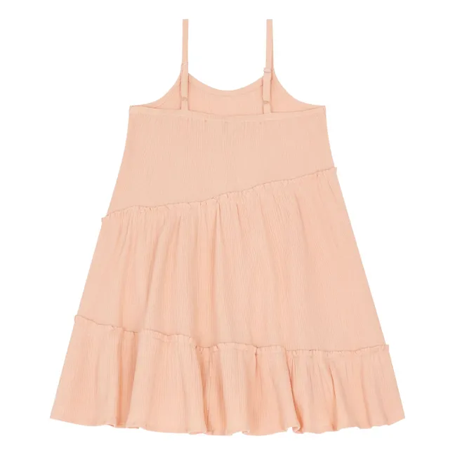 Gaze-Kleid aus Bio-Baumwolle | Rosa