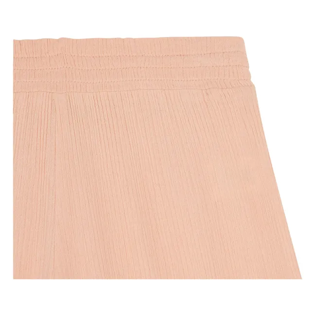 Organic Cotton Gauze Pants | Pink