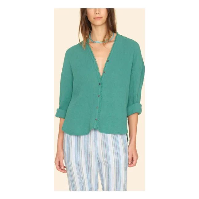 Blouse Reagan Gaze de Coton | Vert