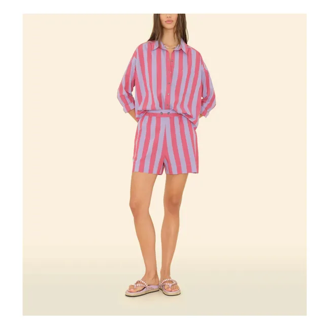 Short Casey Rayures | 	Lilas