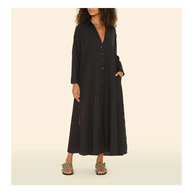 Abito in garza di cotone Boden | Nero