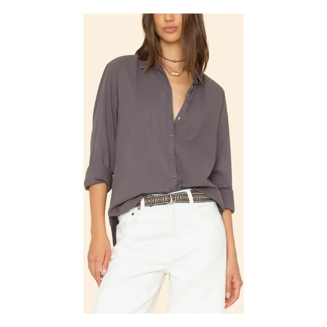 Camicia Beau Popeline de Coton | Grigio