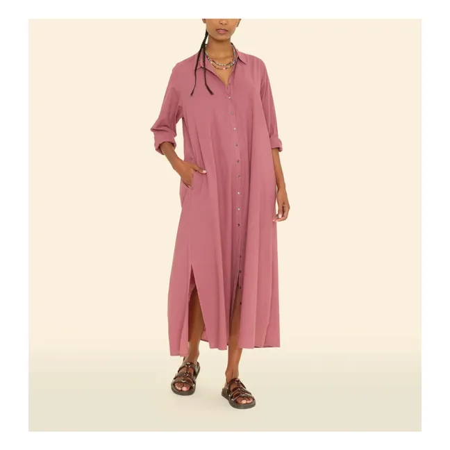 Robe Boden Popeline de Coton | Bois de rose