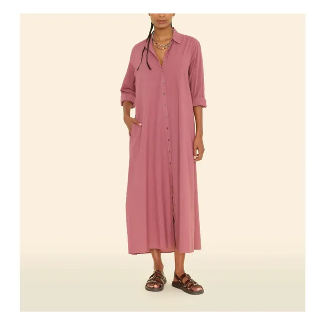 Robe Boden Popeline de Coton | Bois de rose