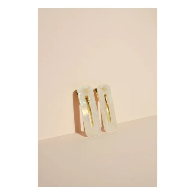 Barrettes - Set de 2 | Nacre