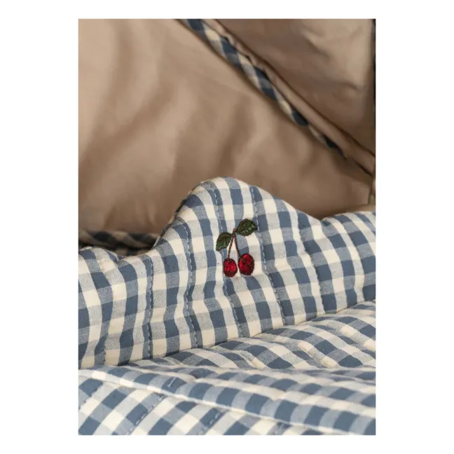 Puppenwagen Vichy | Blau
