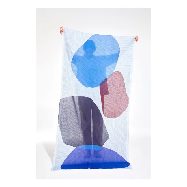 Vibrierendes Halstuch | Blau